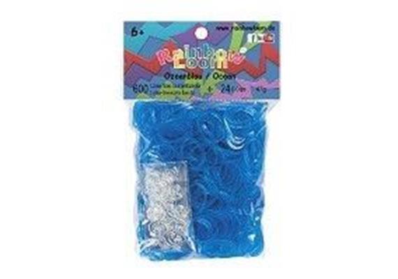 Rainbow Loom® Gummibänder ozeanblau jelly