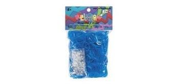 Rainbow Loom® Gummibänder ozeanblau jelly