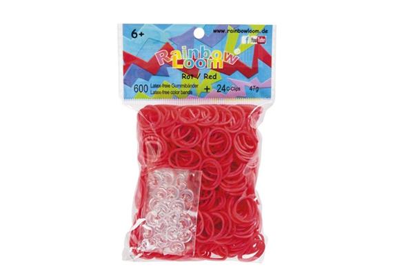 Rainbow Loom® Gummibänder rot jelly