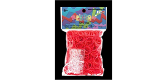 Rainbow Loom® Gummibänder rot opque