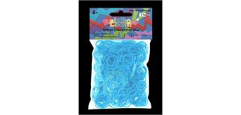 Rainbow Loom® Silikonbänder glitzer blau