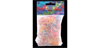 Rainbow Loom® Silikonbänder glitzer mix