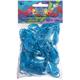 Rainbow Loom® Silikonbänder metallic blau
