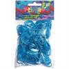 Rainbow Loom® Silikonbänder metallic blau