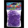 Rainbow Loom® Silikonbänder metallic lila