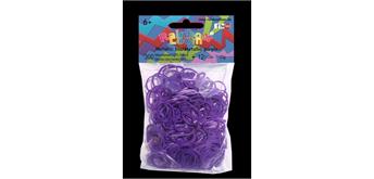 Rainbow Loom® Silikonbänder metallic lila