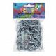 Rainbow Loom® Silikonbänder metallic silber