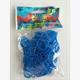 Rainbow Loom® Silikonbänder neon blau