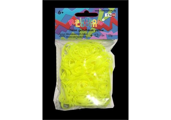 Rainbow Loom® Silikonbänder neon gelb