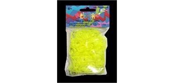 Rainbow Loom® Silikonbänder neon gelb