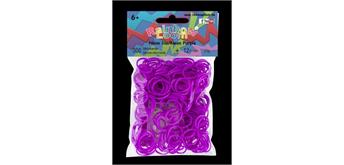 Rainbow Loom® Silikonbänder neon lila