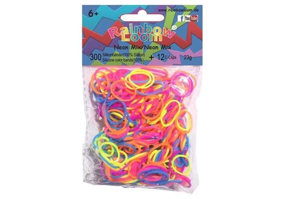 Rainbow Loom® Silikonbänder neon mix