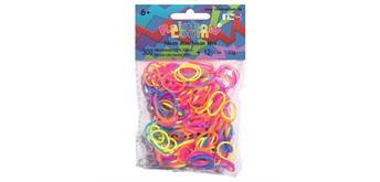 Rainbow Loom® Silikonbänder neon mix