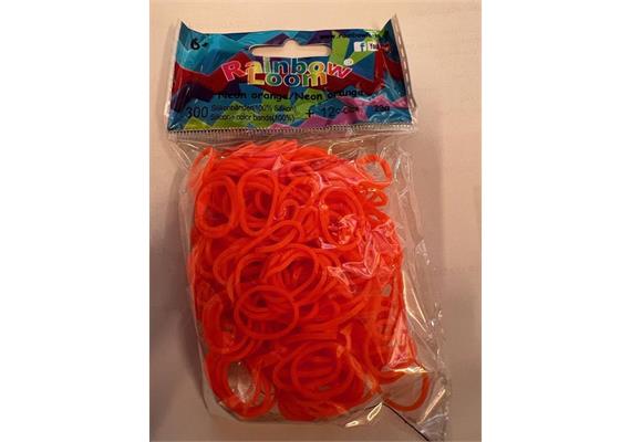 Rainbow Loom® Silikonbänder neon orange