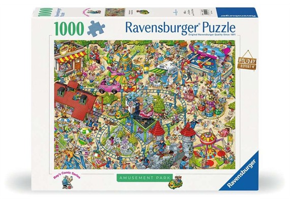 Ravensburger 01165 Puzzle Ferienanlage – Der Vergnügungspark
