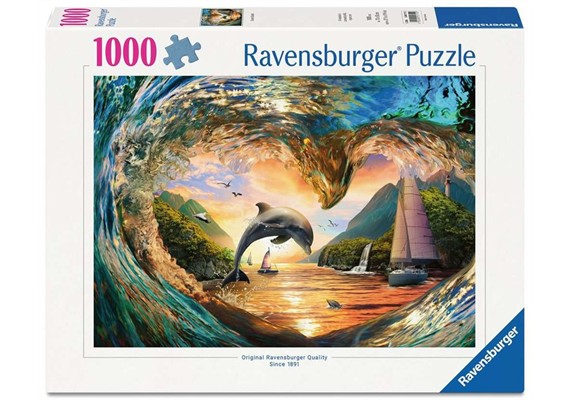 Ravensburger 01711 Puzzle Sprung in den Sonnenuntergang