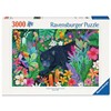 Ravensburger 01748 Puzzle Panther im blühenden Dschungel