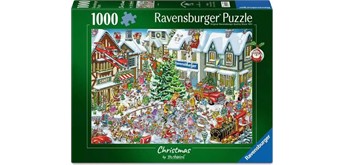Ravensburger 01801 Puzzle Ray Nicholson Wimmelbild Weihnachten