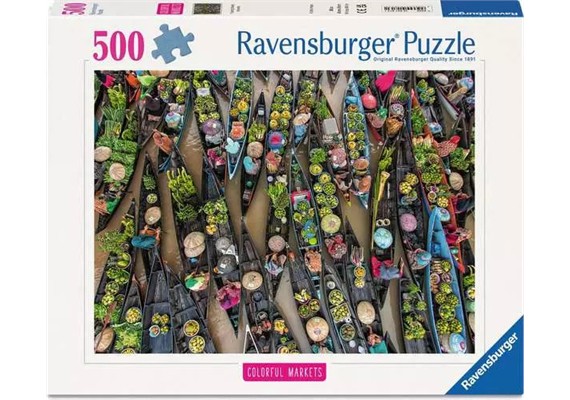 Ravensburger 01813 Puzzle Schwimmender Markt, Indonesion