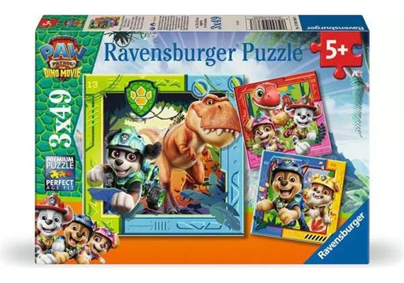 Ravensburger 04368 Puzzle Paw Patrol 3 Dino Movie