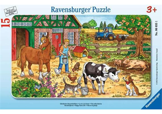 Ravensburger 06035 Glückliches Bauernhofleben 15 Teile