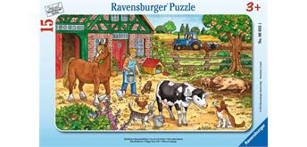 Ravensburger 06035 Glückliches Bauernhofleben 15 Teile