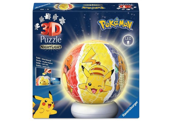 Ravensburger 08053 Puzzle-Ball Nachtlicht Pokemon