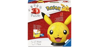 Ravensburger 08076 Puzzle-Ball Pokemon Pikachu mit ansteckbaren Ohren