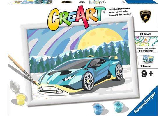 Ravensburger 23664 CreArt - Blue Lamborghini