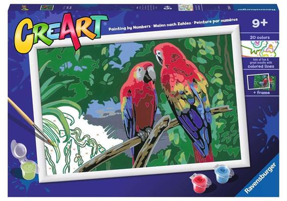 Ravensburger 23684 CreArt - Colorful Macaws