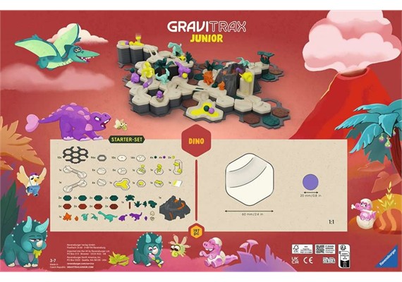 Ravensburger 24845 GraviTrax Junior Starter-Set XXL Dino
