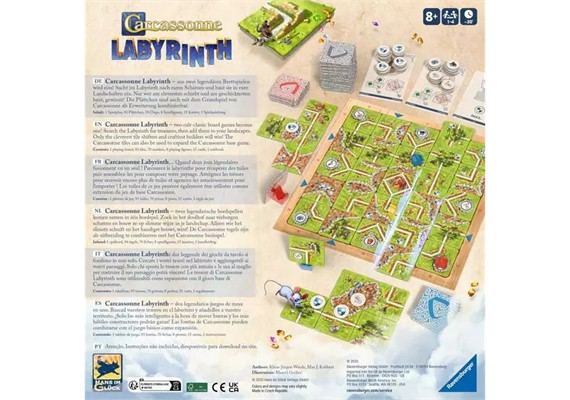 Ravensburger 25176 Carcassonne Labyrinth - Gesellschaftsspiel & Brettspiel