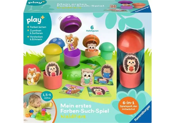 Ravensburger 34124 Play+ Mein erstes Farben-Suchspiel: Waldtiere