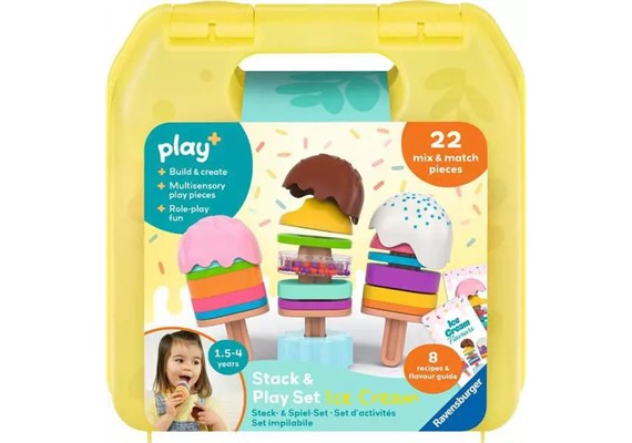 Ravensburger 34157 Play+ Steck- und Spiel-Set: Mix dein Eis