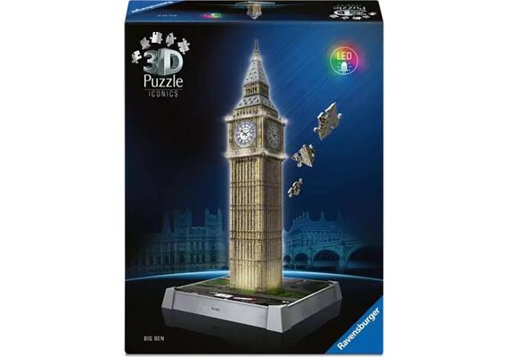 Ravensburger 3D Puzzle 08025: Big Ben - mit Licht