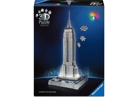 Ravensburger 3D Puzzle 08026: Empire State Building - mit Licht