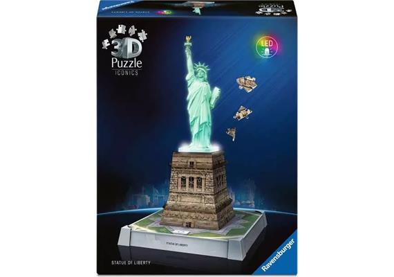 Ravensburger 3D Puzzle 08027: Freiheitsstatue - mit Licht