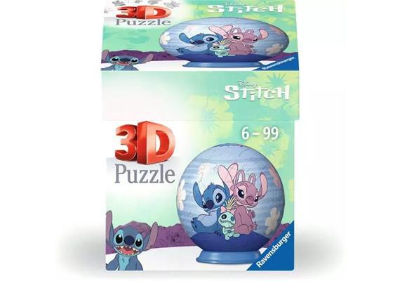 Ravensburger 3D Puzzle-Ball Disney Stitch & Angel