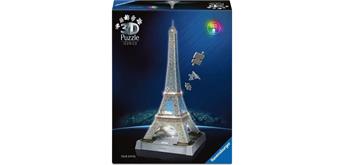 Ravensburger 3D Puzzle Iconics 08024: Eiffelturm - mit Licht
