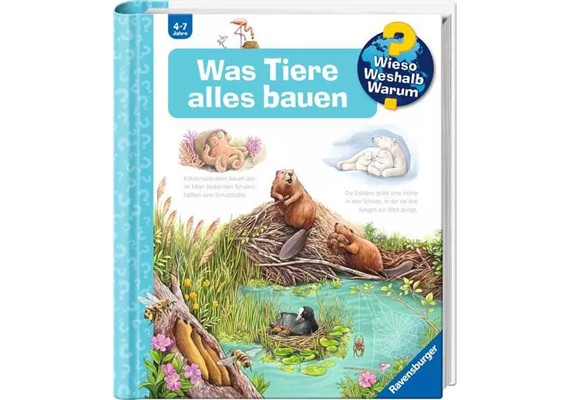 Ravensburger 60094 Wieso? Weshalb? Warum? Band 66 - Was Tiere alles bauen