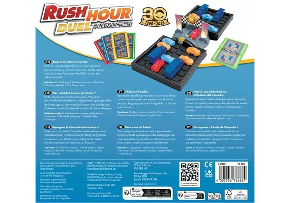 Ravensburger 76686 ThinkFun Rush Hour Duel - Logikspiel