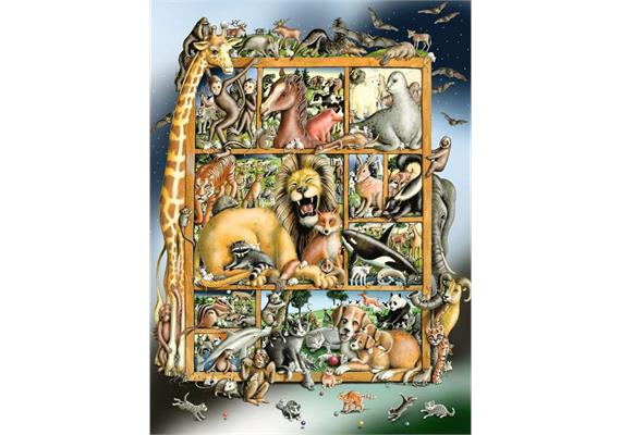 Ravensburger Puzzle 00862 Tiere im Regal