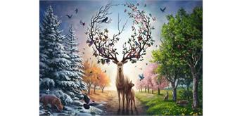 Ravensburger Puzzle 01088 Magischer Hirsch und vier Jahreszeiten