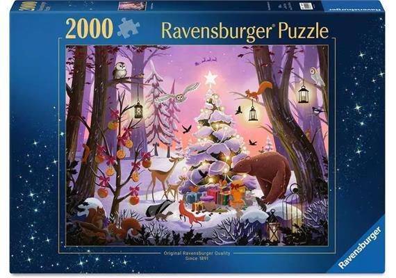 Ravensburger Puzzle 01417 Weihnachten im Wald