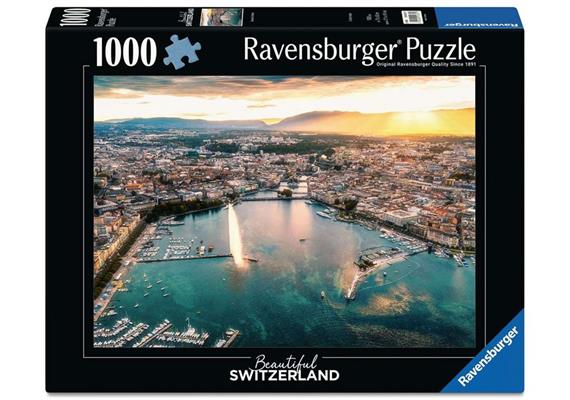 Ravensburger Puzzle 01671 Sonnenuntergang in Genf