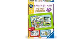 Ravensburger Puzzle 04039 Unterwegs mit Bus, Bahn und Flugzeug
