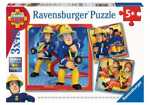 Ravensburger Puzzle 05077 Feuerwehrman Sam unser Held