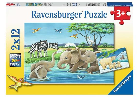 Ravensburger Puzzle 05095 Tierkinder aus aller Welt