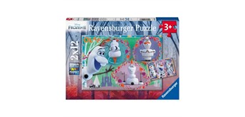 Ravensburger Puzzle 05153 Alle lieben Olaf 2 x 12 Teile
