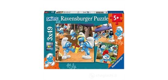 Ravensburger Puzzle 05625 Die Schlümpfe sind los! 3 x 49 Teile